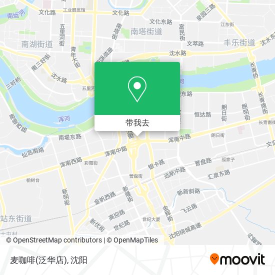 麦咖啡(泛华店)地图