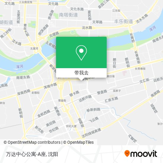 万达中心公寓-A座地图