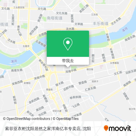 索菲亚衣柜沈阳居然之家浑南亿丰专卖店地图