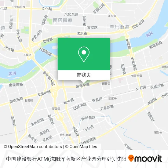 中国建设银行ATM(沈阳浑南新区产业园分理处)地图