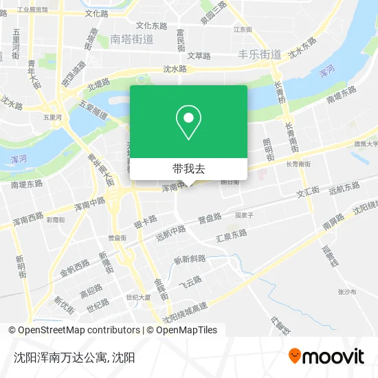 沈阳浑南万达公寓地图