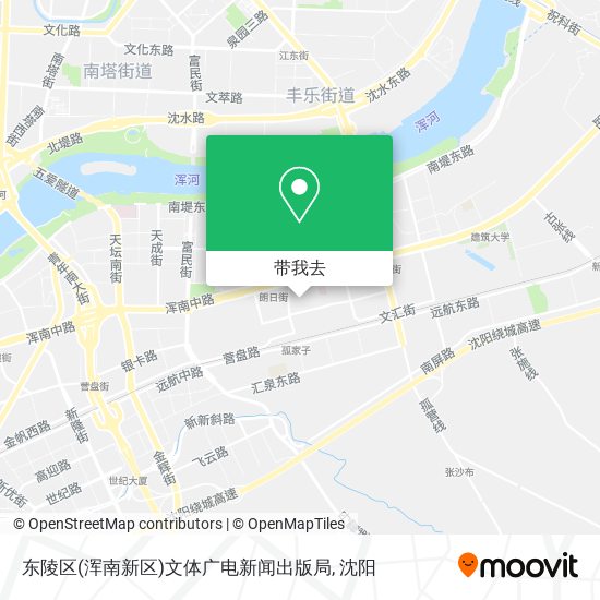 东陵区(浑南新区)文体广电新闻出版局地图
