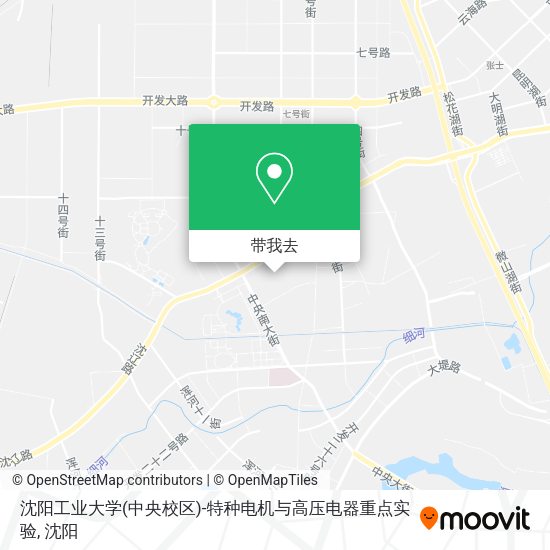 沈阳工业大学(中央校区)-特种电机与高压电器重点实验地图