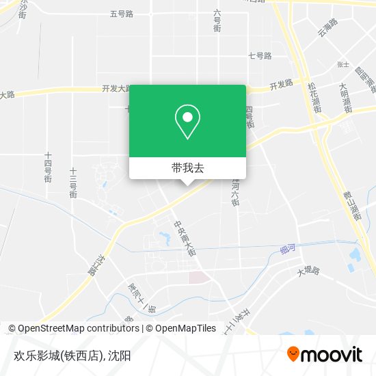 欢乐影城(铁西店)地图