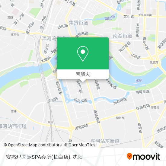 安杰玛国际SPA会所(长白店)地图