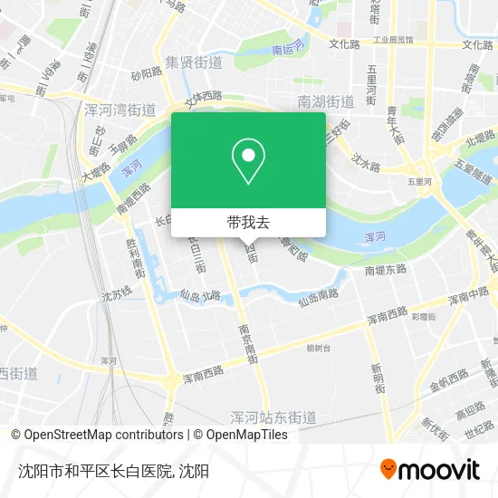 沈阳市和平区长白医院地图