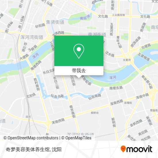 奇梦美容美体养生馆地图