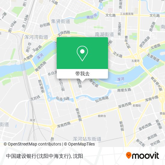 中国建设银行(沈阳中海支行)地图