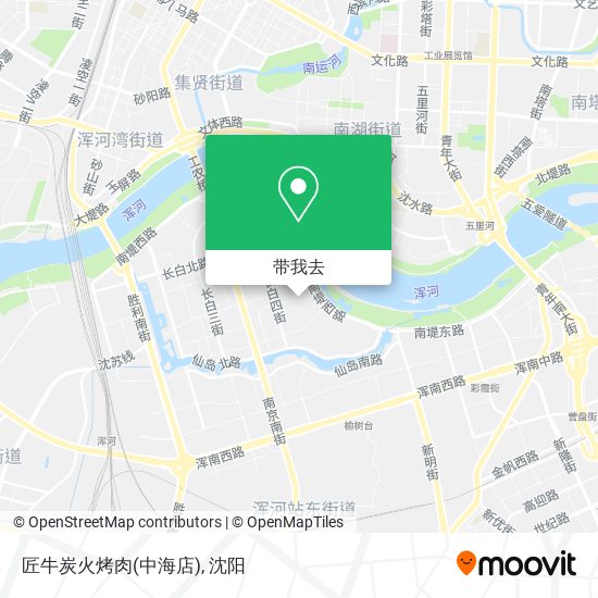匠牛炭火烤肉(中海店)地图