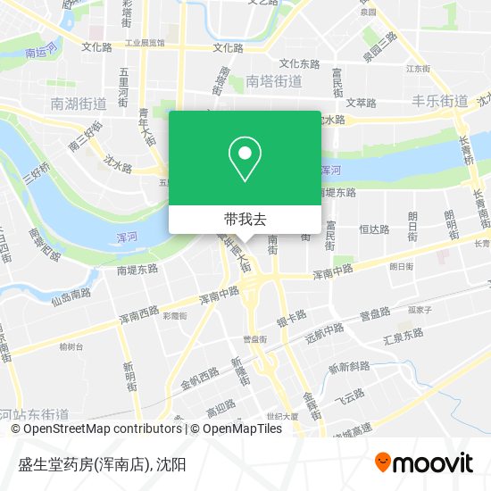 盛生堂药房(浑南店)地图