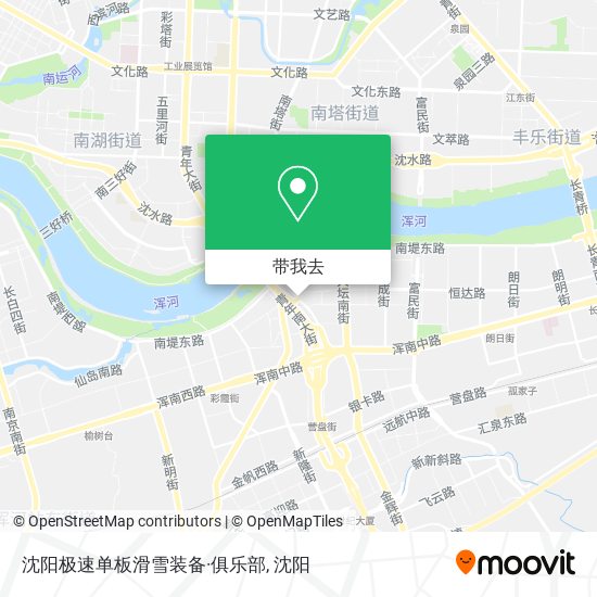 沈阳极速单板滑雪装备·俱乐部地图