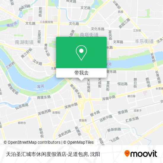 天泊圣汇城市休闲度假酒店-足道包房地图