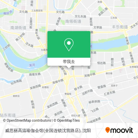 威思丽高温瑜伽会馆(全国连锁沈营路店)地图