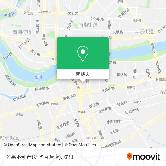 芒果不动产(泛华直营店)地图