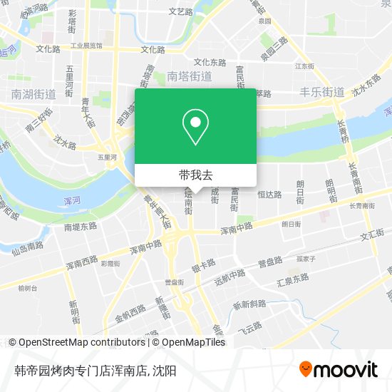 韩帝园烤肉专门店浑南店地图