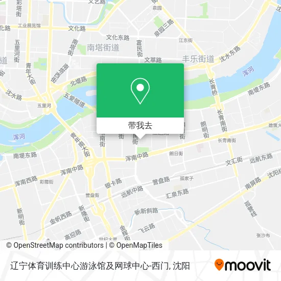 辽宁体育训练中心游泳馆及网球中心-西门地图
