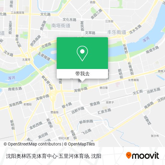 沈阳奥林匹克体育中心-五里河体育场地图