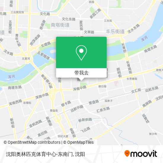 沈阳奥林匹克体育中心-东南门地图