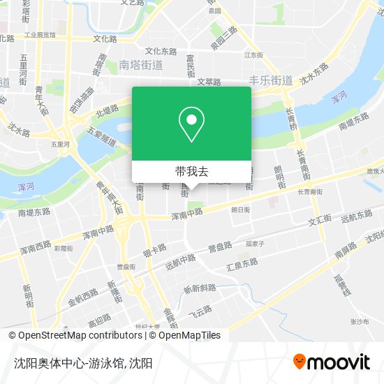 沈阳奥体中心-游泳馆地图