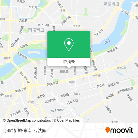 河畔新城-东南区地图