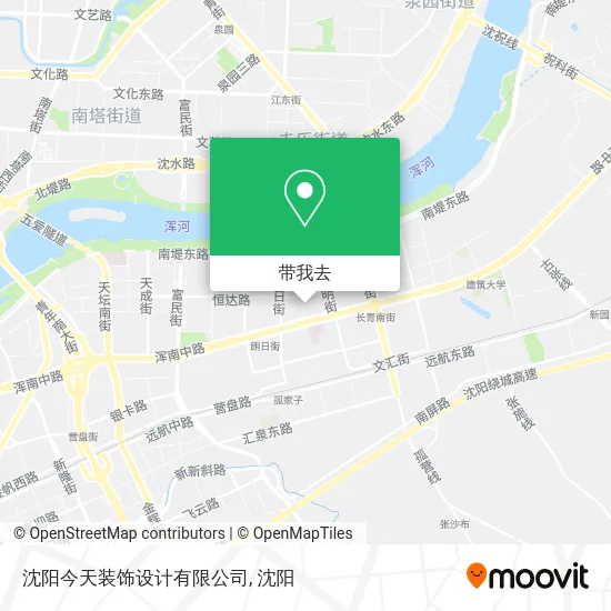 沈阳今天装饰设计有限公司地图
