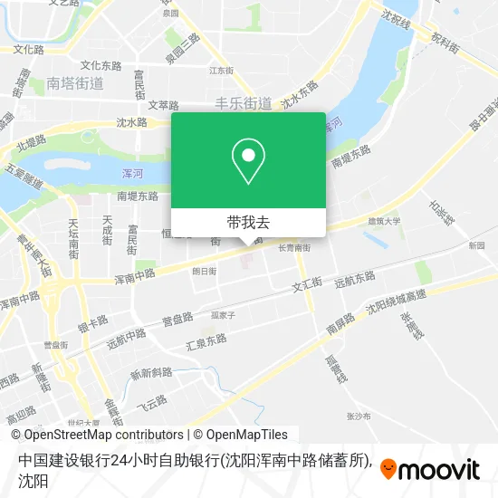 中国建设银行24小时自助银行(沈阳浑南中路储蓄所)地图