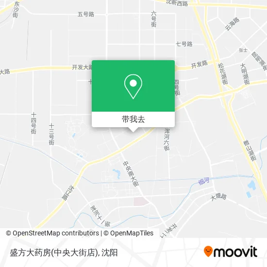 盛方大药房(中央大街店)地图