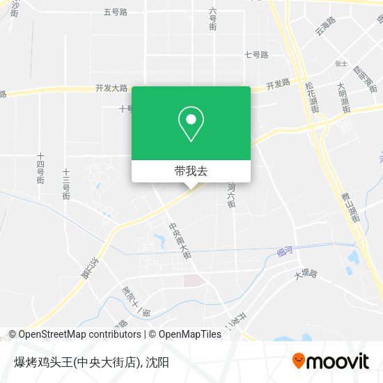 爆烤鸡头王(中央大街店)地图