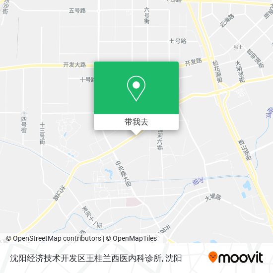 沈阳经济技术开发区王桂兰西医内科诊所地图