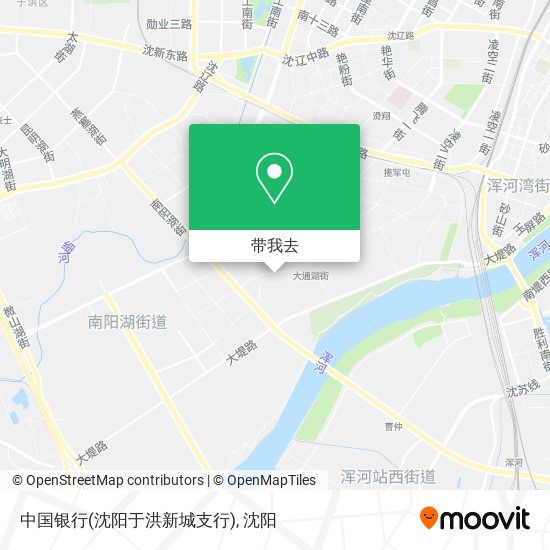 中国银行(沈阳于洪新城支行)地图