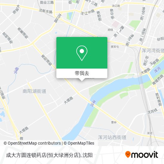 成大方圆连锁药店(恒大绿洲分店)地图