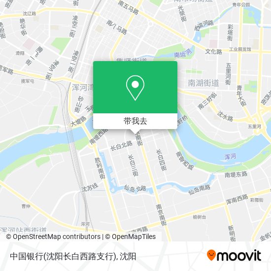 中国银行(沈阳长白西路支行)地图