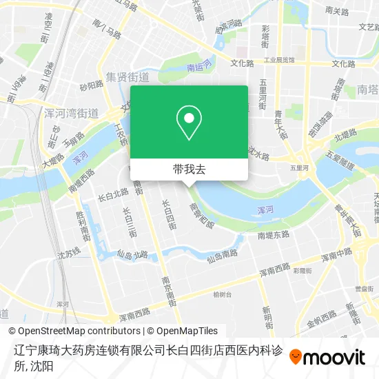 辽宁康琦大药房连锁有限公司长白四街店西医内科诊所地图
