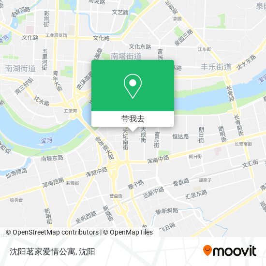 沈阳茗家爱情公寓地图