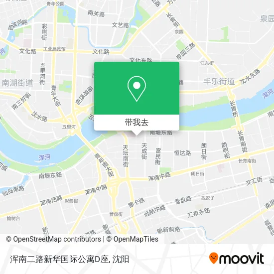 浑南二路新华国际公寓D座地图