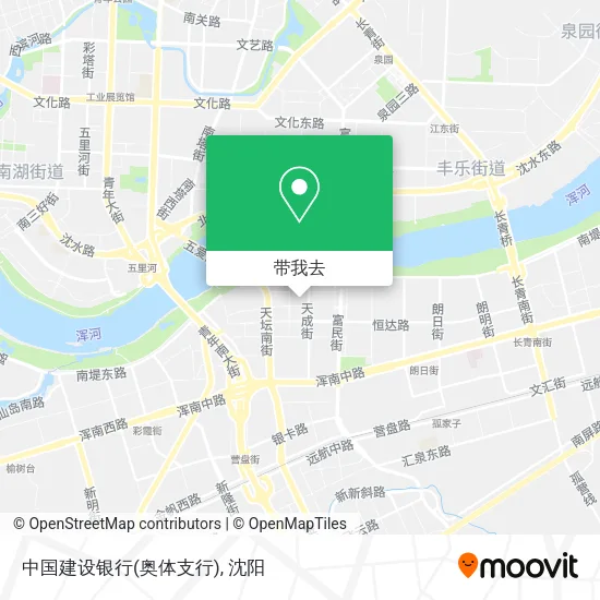 中国建设银行(奥体支行)地图