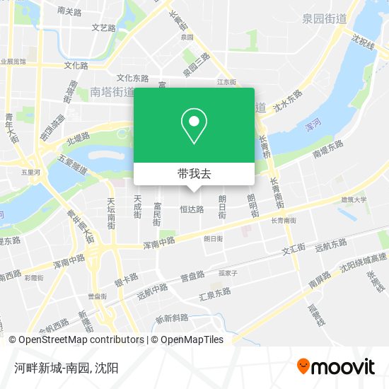 河畔新城-南园地图