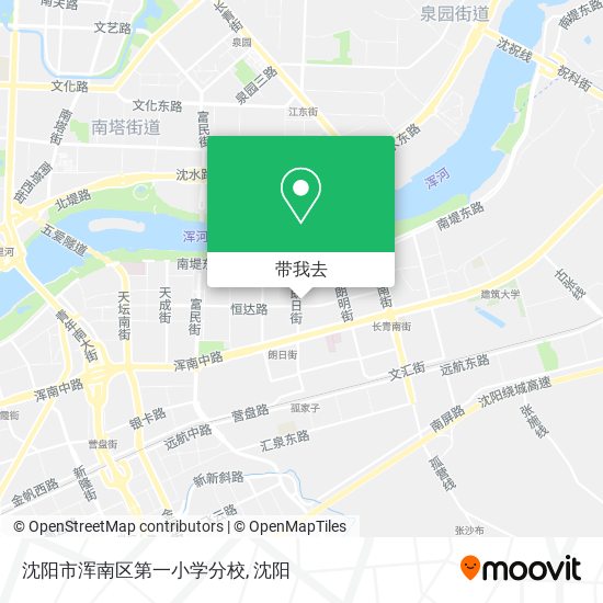 沈阳市浑南区第一小学分校地图