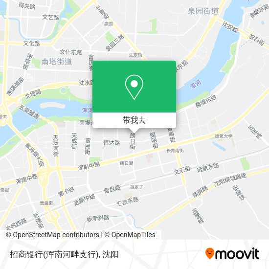 招商银行(浑南河畔支行)地图