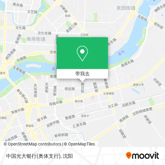 中国光大银行(奥体支行)地图