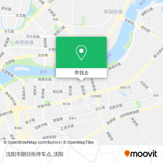 沈阳市朗日街停车点地图