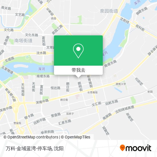 万科·金域蓝湾-停车场地图
