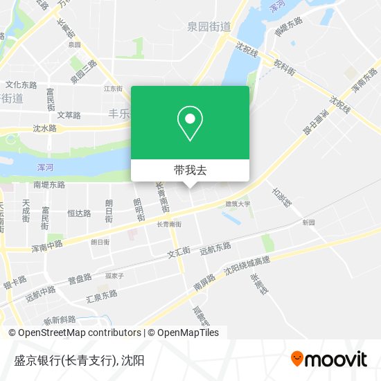 盛京银行(长青支行)地图