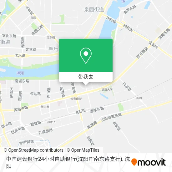 中国建设银行24小时自助银行(沈阳浑南东路支行)地图