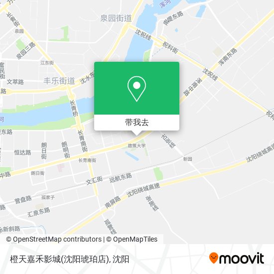 橙天嘉禾影城(沈阳琥珀店)地图