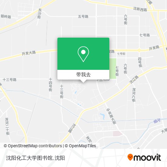 沈阳化工大学图书馆地图