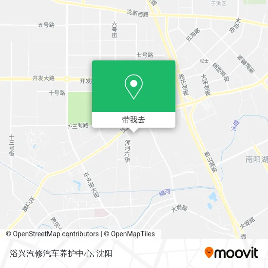 浴兴汽修汽车养护中心地图