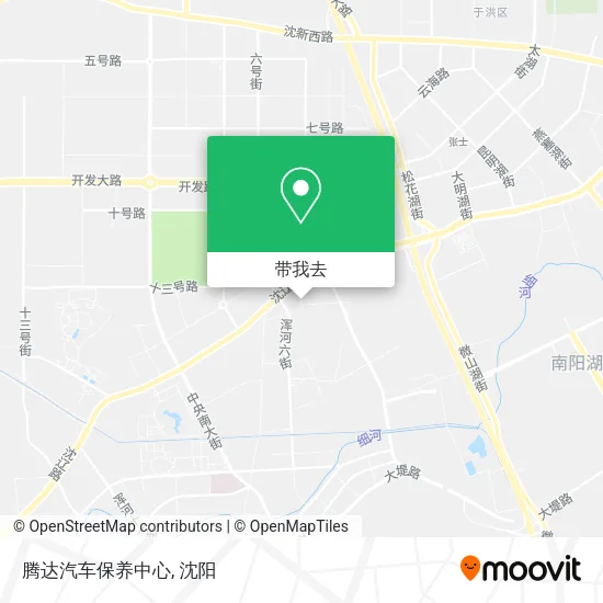腾达汽车保养中心地图