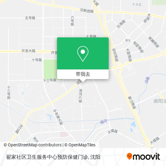 翟家社区卫生服务中心预防保健门诊地图