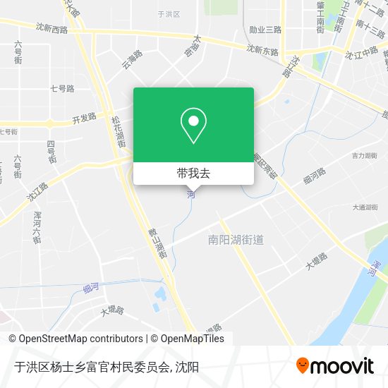 于洪区杨士乡富官村民委员会地图